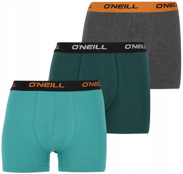 Bokserki bawełniane dla mężczyzn O'neill 3-pak. Zielone bokserki O'Neill, l, bez wzorów, z bawełny. Za 79.99 zł.