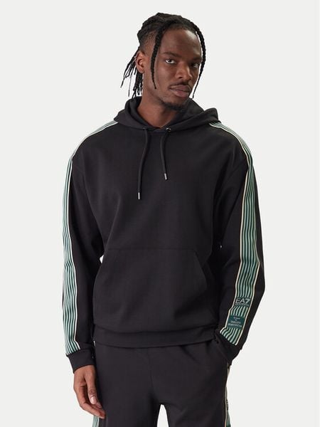 EA7 Emporio Armani Bluza 7M001508 AF12660 UC001 Czarny Regular Fit. Czarne bluzy EA7 Emporio Armani, l, bez wzorów, z syntetyku, bez kaptura. Za 669.99 zł.