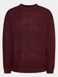Redefined Rebel Sweter 222048 Bordowy Regular Fit. Czerwone swetry rozpinane Redefined Rebel, m, bez wzorów, z bawełny, bez kołnierzyka, bez ramiączek. Za 129.99 zł.