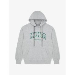 MANTO bluza z kapturem VARSITY 26 melanż. Szare bluzy z kapturem Manto, bez wzorów, z kapturem. Za 249.00 zł.