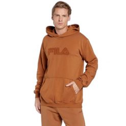 Bluza z kapturem Fila Bischkek. Brązowe bluzy z kapturem Fila, l, bez wzorów, z kapturem. Za 318.75 zł.