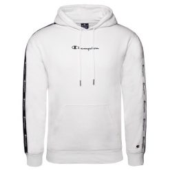 Bluza sportowa męska Champion 216559WW001. Białe bluzy z kapturem Champion, l, bez wzorów, z kapturem. Za 203.00 zł.