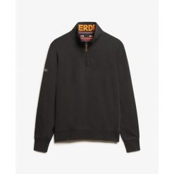 Bluza z zamkiem błyskawicznym Superdry Core Logo. Czarne bluzy Superdry, m, bez wzorów, bez kaptura. Za 319.05 zł.
