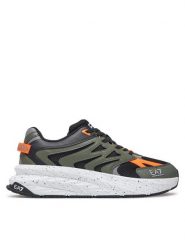 EA7 Emporio Armani Sneakersy X8X194 XK408 U253 Khaki. Brązowe buty sportowe casual EA7 Emporio Armani, bez wzorów, z materiału, bez zapięcia. Za 529.99 zł.