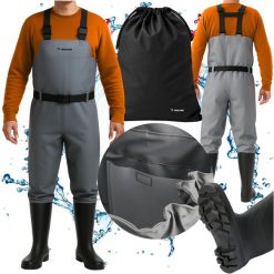 Wodery Wędkarskie Spodniobuty na Ryby 45. Brązowe bielizna termoaktywna TRIZAND, l, bez wzorów, z gumy, bez ramiączek, trekkingowe. Za 129.90 zł.