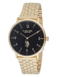 U.S. Polo Assn. Zegarek kwarcowy w kolorze złoto-czarnym rozmiar: onesize. Czarne, analogowe zegarki U.S. Polo Assn., metalowe. Za 217.99 zł.