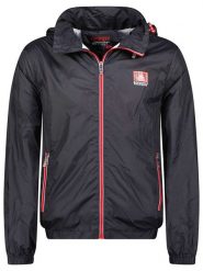 Geographical Norway Kurtka przejściowa "Brehal" w kolorze czarnym rozmiar: XL. Czarne kurtki Geographical Norway, xl, z aplikacjami, bez kaptura. Za 182.29 zł.