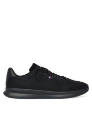 Tommy Hilfiger Sneakersy Lightweight Runner FM0FM05909 Czarny. Czarne buty sportowe casual Tommy Hilfiger, bez wzorów, z meshu, bez zapięcia. Za 409.99 zł.
