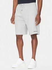 Guess Jeans Szorty sportowe M5GD49 KCPR1 Szary Regular Fit. Szare krótkie spodenki sportowe Guess Jeans, m, z aplikacjami, z bawełny. Za 259.99 zł.