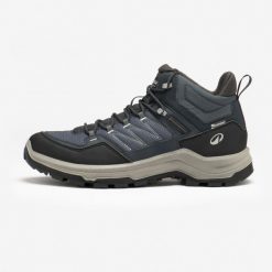 Second Life - Buty turystyczne męskie Quechua MH100 wodoodporne - Stan Doskonały. Czarne buty turystyczne QUECHUA, bez wzorów, z kauczuku, przed kolano, bez zapięcia, trekkingowe. Za 228.99 zł.