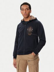 Aeronautica Militare Bluza 262FE2131UF00662 Granatowy Regular Fit. Niebieskie bluzy Aeronautica Militare, m, bez wzorów, bez kaptura. Za 749.99 zł.