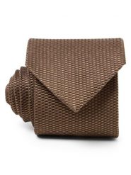 Finshley & Harding Krawat Mężczyźni Jedwab brązowy, ONE SIZE. Brązowe krawaty i muchy Finshley & Harding, bez wzorów, z jedwabiu. Za 179.95 zł.