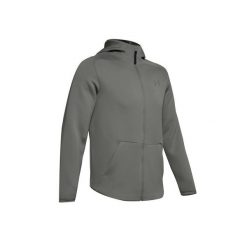 Bluza z kapturem Under Armour MOVE FULL ZIP. Zielone bluzy z kapturem Under Armour, s, bez wzorów, z materiału, z kapturem. Za 394.15 zł.
