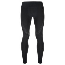 Legginsy Kilpi Gears. Czarne legginsy długie sportowe Kilpi, m, bez wzorów, z materiału, do biegania. Za 215.49 zł.