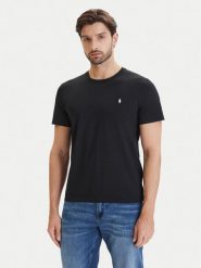 Polo Ralph Lauren T-Shirt 714844756006 Czarny Regular Fit. Czarne koszulki polo Polo Ralph Lauren, l, bez wzorów, z bawełny, bez kołnierzyka, bez ramiączek. Za 269.99 zł.