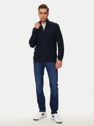 Mustang Sweter Escondido 1015476 Granatowy Regular Fit. Niebieskie swetry rozpinane Mustang, m, bez wzorów, z bawełny, bez kołnierzyka, bez ramiączek. Za 149.99 zł.