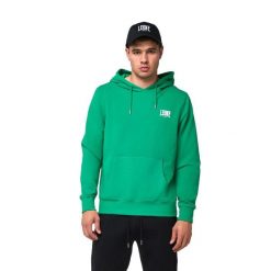 Leone Basic Men's Pull-On Hoodies. Zielone bluzy LEONE 1947 APPAREL, s, bez wzorów, z bawełny, bez kaptura. Za 147.31 zł.