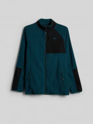 4F Polar regular ze stójką męski - turkusowy XL. Niebieskie bluzy z polaru 4F, m, bez wzorów, z materiału, bez kaptura. Za 189.99 zł.