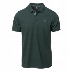 Męska Koszulka Polo Micko II. Zielone koszulki polo sportowe Hi-tec, m, bez wzorów, bez kołnierzyka, bez ramiączek, trekkingowe. Za 83.99 zł.