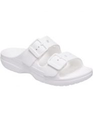 Klapki Dla Dorosłych Crocs Saturday Sandal. Białe klapki Crocs, z materiału. Za 199.99 zł.