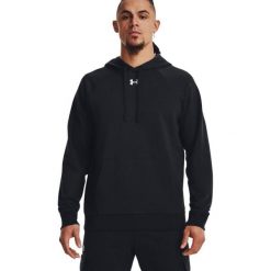 Męska Bluza Polarowa Rival. Białe bluzy z kapturem Under Armour, m, bez wzorów, z bawełny, z kapturem. Za 263.60 zł.
