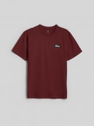 4F T-shirt regular z nadrukiem męski - brązowy XXL. Brązowe t-shirty 4F, m, bez wzorów, z bawełny, bez kołnierzyka, bez ramiączek. Za 79.99 zł.