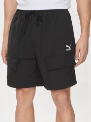 Puma Szorty sportowe Classics 624262 Czarny Relaxed Fit. Czarne krótkie spodenki sportowe Puma, m, bez wzorów, z syntetyku. Za 139.99 zł.