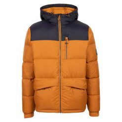 Męska Kurtka Puchowa Erris. Brązowe kurtki Trespass, m, bez wzorów, z puchu, bez kaptura. Za 392.99 zł.