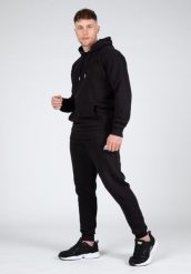 Crowley Męskie Oversize bluza z kapturem - Czarny. Czarne bluzy z kapturem GORILLA WEAR, m, bez wzorów, z bawełny, z kapturem. Za 265.00 zł.