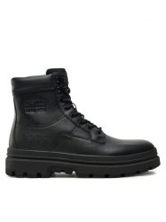 G-Star Raw Kozaki Arron Lace Mid M D25774 Czarny. Czarne kozaki G-Star Raw, bez wzorów, ze skóry, bez obcasa, bez zapięcia. Za 419.99 zł.