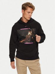 Off-White Bluza OMBB097S23FLE0031034 Czarny Regular Fit. Czarne bluzy Off-White, m, bez wzorów, z bawełny, bez kaptura. Za 919.99 zł.