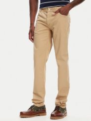 Kappa Spodnie materiałowe Gabardine 67117PW Beżowy Regular Fit. Brązowe spodnie materiałowe Kappa, m, bez wzorów, z bawełny. Za 559.99 zł.