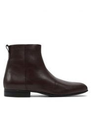 Calvin Klein Trzewiki HM0HM01543 Brązowy. Brązowe botki sznurowane CALVIN KLEIN, bez wzorów, ze skóry, bez obcasa, bez zapięcia. Za 549.99 zł.