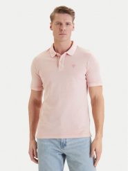 Guess Polo F6GP03 K9WF1 Pomarańczowy Slim Fit. Brązowe koszulki polo Guess, m, z aplikacjami, z bawełny, bez kołnierzyka, bez ramiączek. Za 282.99 zł.