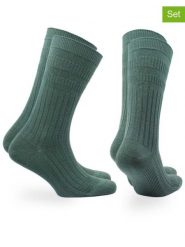 Norfolk Skarpety (4 pary) w kolorze zielonym rozmiar: 39-42. Zielone skarpety Norfolk, bez wzorów, z materiału. Za 72.45 zł.