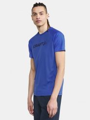 Craft Koszulka sportowa "Core Essence" w kolorze granatowym rozmiar: XXL. Niebieskie t-shirty sportowe Craft, bez wzorów, bez ramiączek, outdoorowe. Za 49.45 zł.