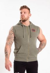 Silverdale Bluza z kapturem bez rękawów - zielony. Zielone bluzy z kapturem GORILLA WEAR, l, bez wzorów, z bawełny, z kapturem. Za 356.00 zł.