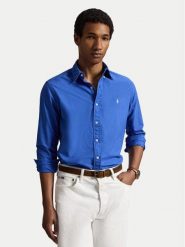 Polo Ralph Lauren Koszula 710805564512 Niebieski Regular Fit. Niebieskie koszule Polo Ralph Lauren, l, bez wzorów, z bawełny, bez kołnierzyka, bez ramiączek. Za 689.99 zł.