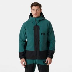 Płaszcz przeciwdeszczowy Helly Hansen Odin Bc Softshell. Zielone kurtki przeciwdeszczowe Helly Hansen, m, bez wzorów, z softshellu, bez kaptura. W wyprzedaży za 1,225.50 zł.