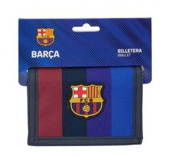 FC Barcelona portfel wielokolorowy. Czarne portfele FC Barcelona, bez wzorów, z materiału. Za 59.00 zł.