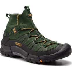 Trekkingi KEEN - Axis Evo Mid 1021176 Olive Night/Marigold. Zielone trekkingi Keen, bez wzorów, z materiału, bez zapięcia. W wyprzedaży za 379.00 zł.