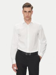 Calvin Klein Koszula Essential LV019EU001 Biały Regular Fit. Białe koszule CALVIN KLEIN, m, bez wzorów, z bawełny, bez kołnierzyka, bez ramiączek. Za 349.99 zł.