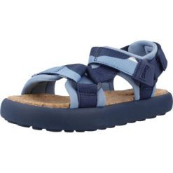 Sandały CAMPER K800579 Niebieski. Niebieskie sandały Camper, z tkaniny, bez zapięcia. Za 231.99 zł.