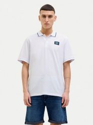 Jack&Jones Polo Hudson 12269238 Biały Regular Fit. Białe koszulki polo Jack&Jones, m, bez wzorów, z bawełny, bez kołnierzyka, bez ramiączek. Za 69.99 zł.