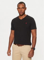 Polo Ralph Lauren T-Shirt Classics 710671453010 Czarny Custom Slim Fit. Czarne koszulki polo Polo Ralph Lauren, m, bez wzorów, z bawełny, bez kołnierzyka, bez ramiączek. Za 229.99 zł.