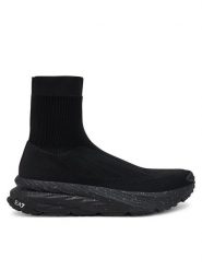 EA7 Emporio Armani Sneakersy X8Z057 XK430 E593 Czarny. Czarne buty sportowe casual EA7 Emporio Armani, bez wzorów, z materiału, bez zapięcia. Za 539.99 zł.