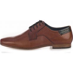 Tom Tailor półbuty męskie 41 brązowy. Brązowe eleganckie półbuty Tom Tailor, bez wzorów, ze skóry, bez obcasa, bez zapięcia. Za 349.00 zł.