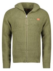 Canadian Peak Kardigan "Flexibuseak" w kolorze oliwkowym rozmiar: S. Zielone swetry rozpinane Canadian Peak, s, bez wzorów, ze splotem, bez kołnierzyka, bez ramiączek. Za 91.34 zł.