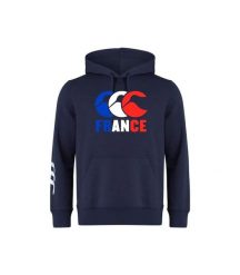 Bluza z kapturem Canterbury Klub. Niebieskie bluzy z kapturem CANTERBURY, l, z aplikacjami, z bawełny, z kapturem. Za 360.50 zł.