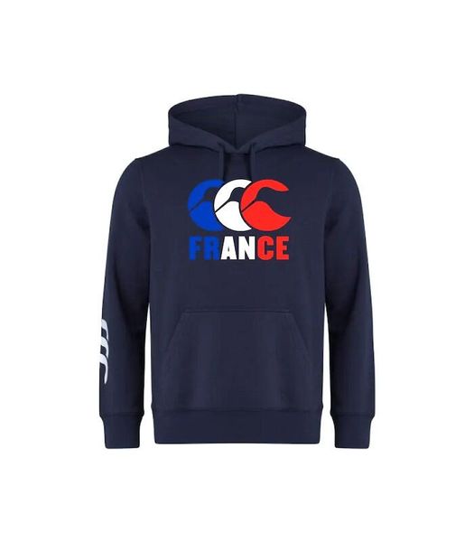 Bluza z kapturem Canterbury Klub. Niebieskie bluzy z kapturem CANTERBURY, l, z aplikacjami, z bawełny, z kapturem. Za 360.50 zł.